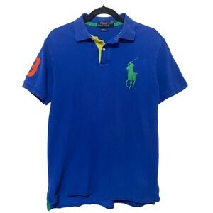 Polo Ralph Lauren No.3 Custom Fit Big Pony Polo Shirt Men's Sz Medium Colorblock